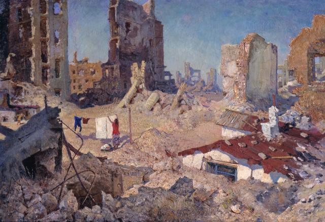 Пышта М.Я. Весна в Сталинграде 1943 года. 1960 Пышта М.Я. Весна в Сталинграде 1943 года. 1960